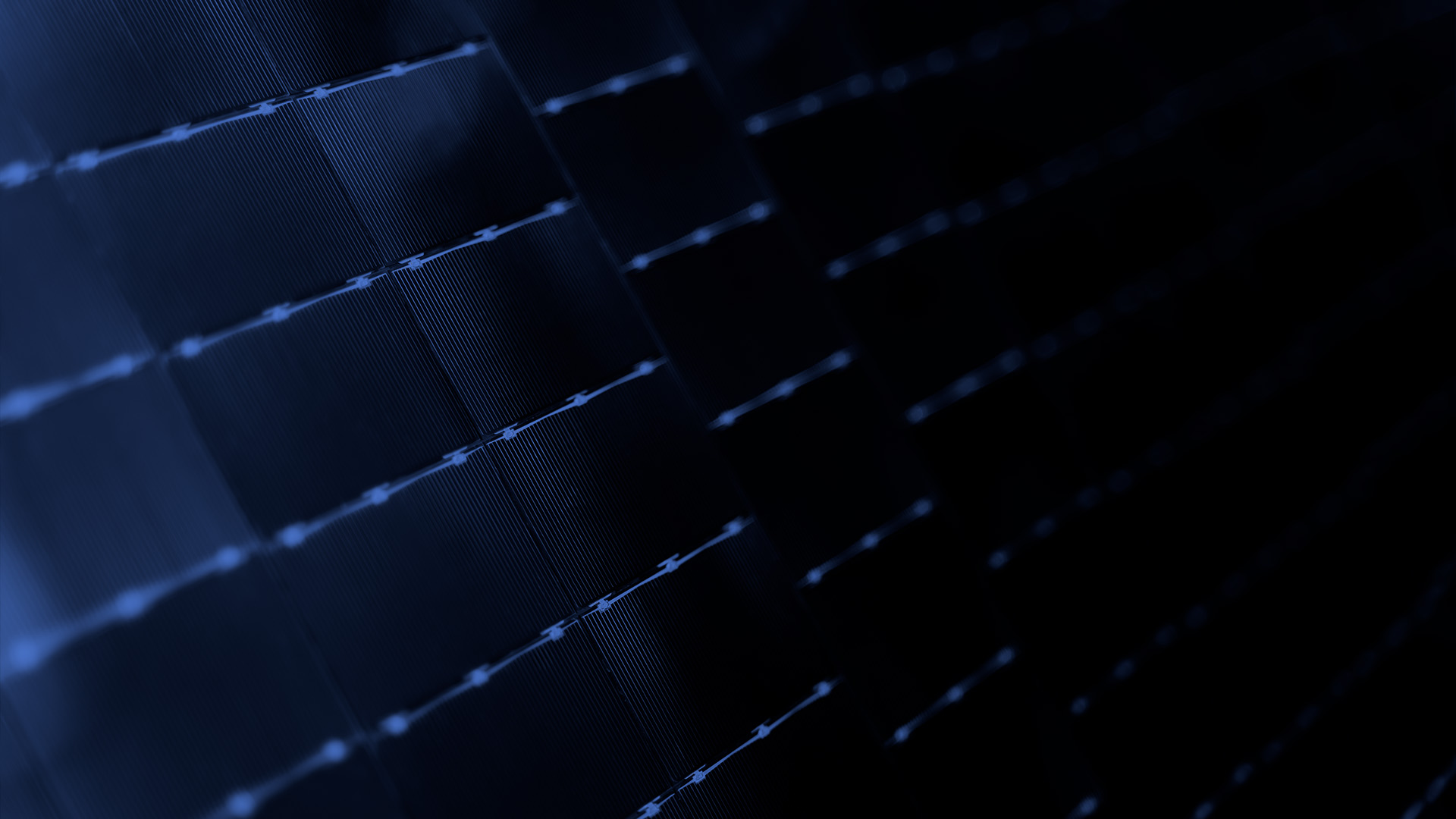 Solar module surface at night