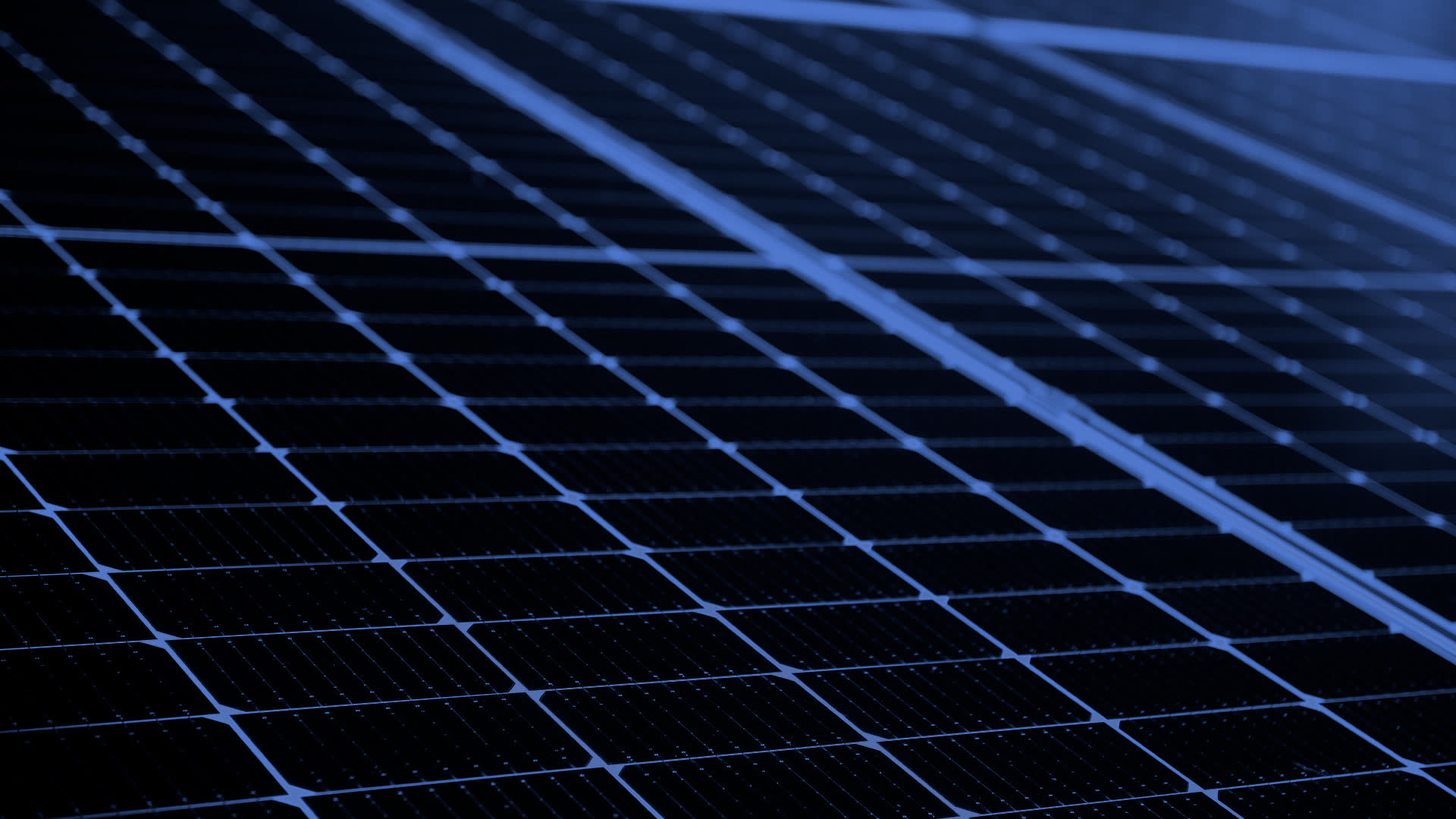 Close-up of high-performance solar modules